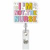 Set of 24 Glitter Acrylic Retractable Badge Holders for Work ID Cards