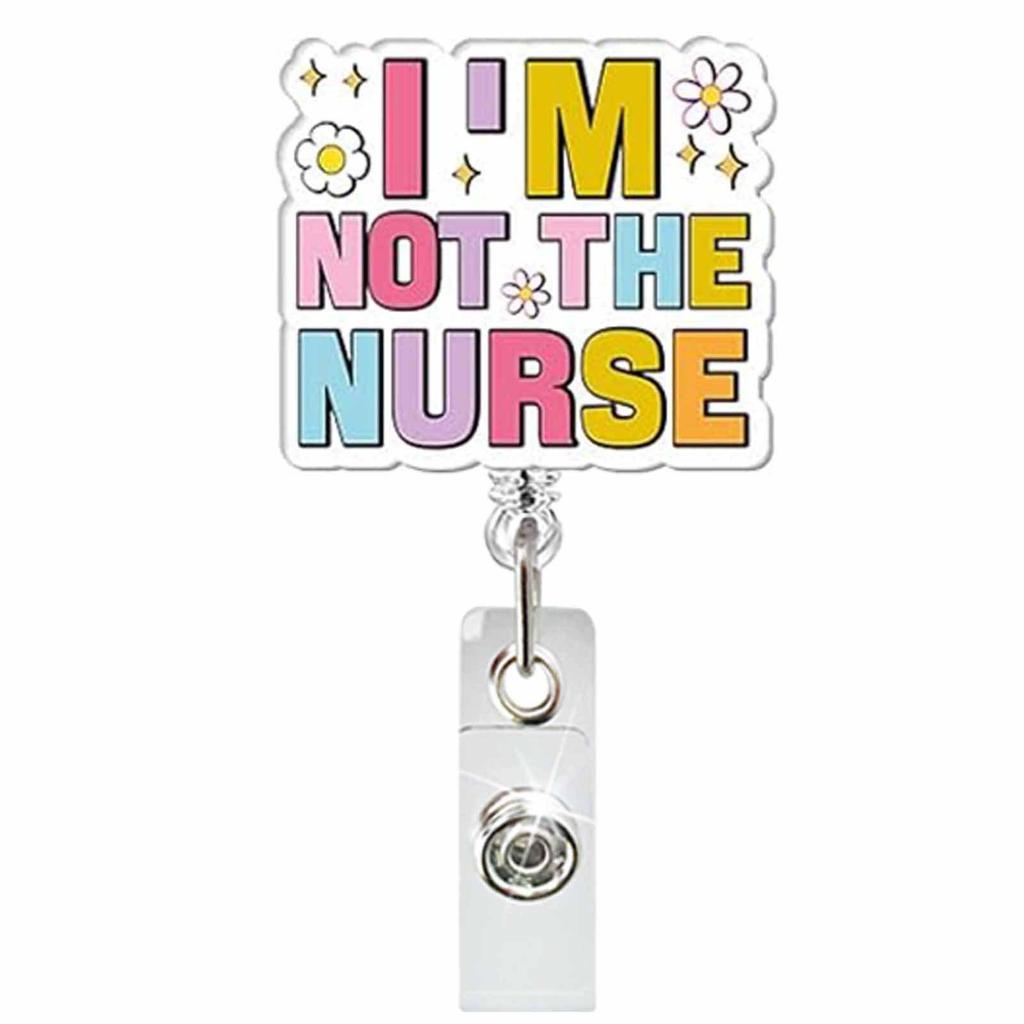 Set of 24 Glitter Acrylic Retractable Badge Holders for Work ID Cards