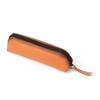 Genuine Leather Multifunctional Pencil Case Stationery Box with Zipper—Portable for Students, Holds 2B Pencils & Glasses