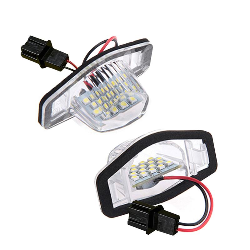 18 Led Car Number License Plate Lights Assembly Pure 6000K For Cr-V Fr-V Stream 12V Smd Number Lamp Led License Plate Light