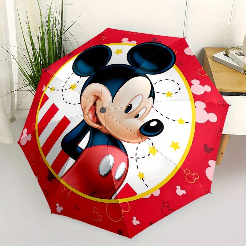 

Mickey Mouse,Disney Automatic Opening and Closing Umbrella - 8-rib Reinforced Folding Design, Lightweight and Portable, Suitable for Daily B
