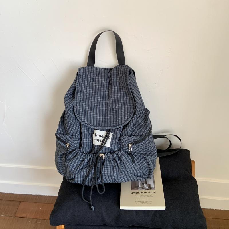 Schoolbagins Vintage Nylon Backpack Women's 1011 Summer New Large Capacity Commuter Fashion Versatile Mountaineering Bag