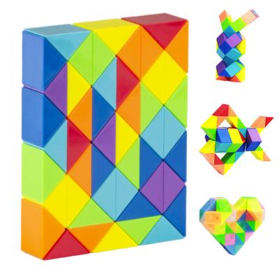 HAMILO Snake Cube 3D Puzzle, Kids Toy, Stress Relief, 48 Pieces