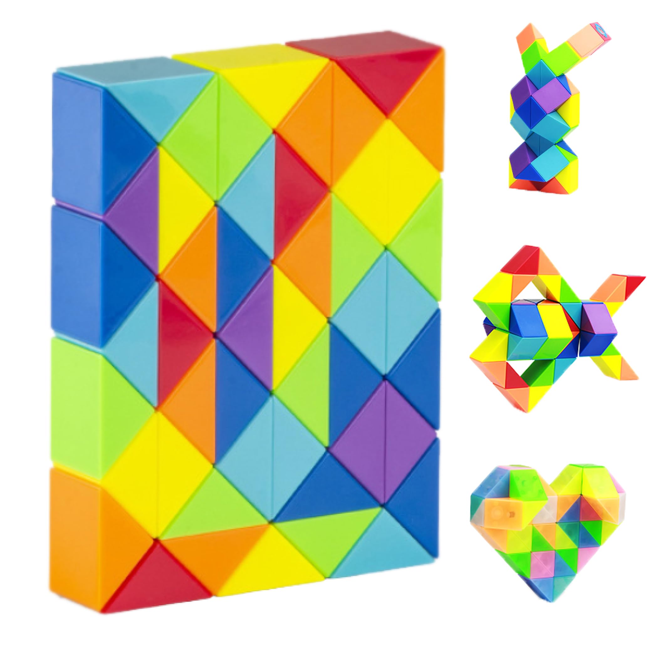 

HAMILO Змейка Кубик 3D Головоломка, Детская игрушка, Снятие стресса, 48 деталей