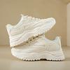 Fashion White Sneakers Women 2025 New Leather Chunky Sneakers Women's Sports Shoes Thick Tennis Vulcanized Shoes Basket Platform Shoes