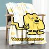 Wow! Wow! Wubbzy Personalized Name Blanket Gift Personalized Blanket Warmthful Decor for Seaside Picnics Couch Bed Ideal for All Seasons