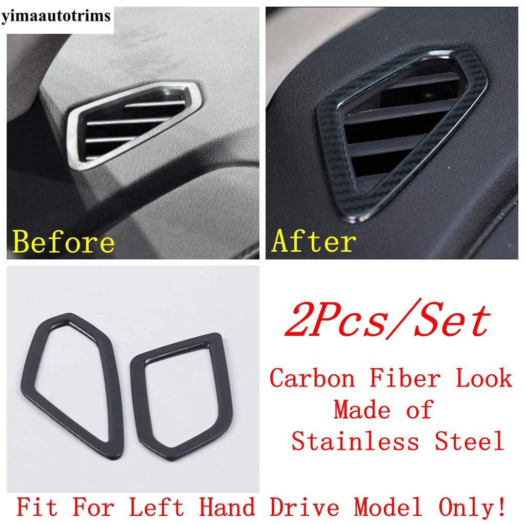Head Light / Glove Box Sequin / Dashboard Air AC Outlet Vent Cover Trim Stainless Steel Accessories For Haval F7 F7X 2018 -