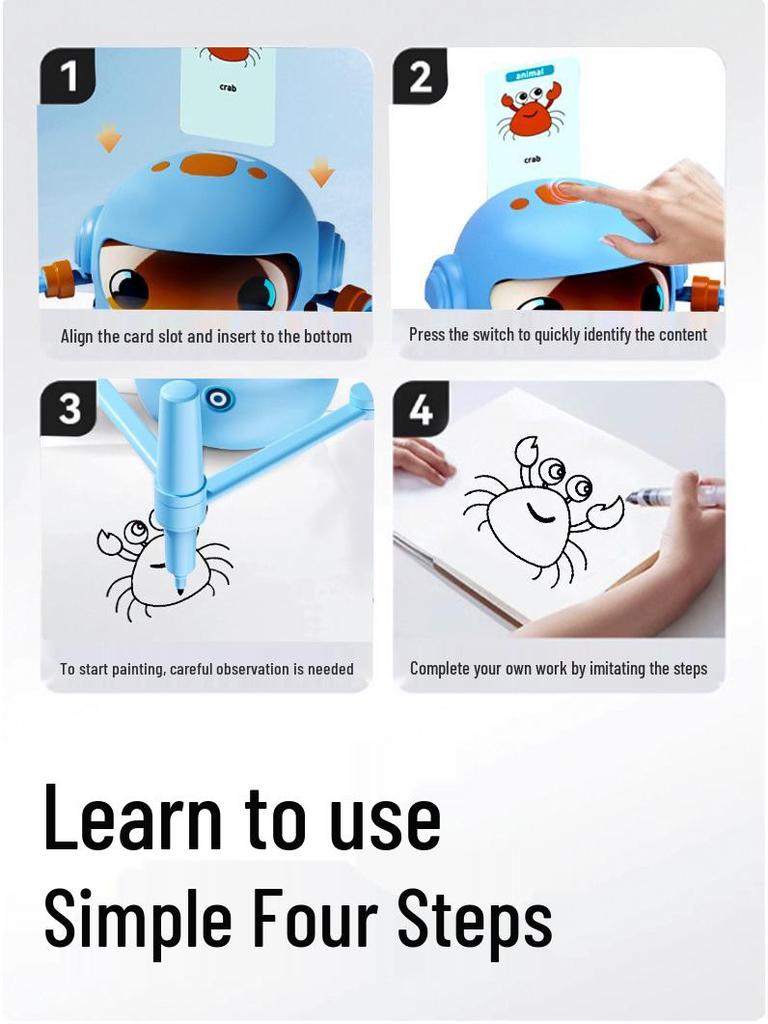 Smart Painting Robot Toy for Children Ages 3-6 - Early Education and Creative Learning