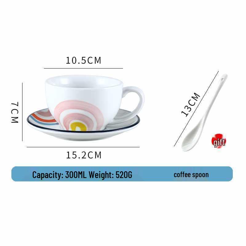 European Ceramic Coffee Set: Professional Latte Art, Cappuccino & Sawada Cups