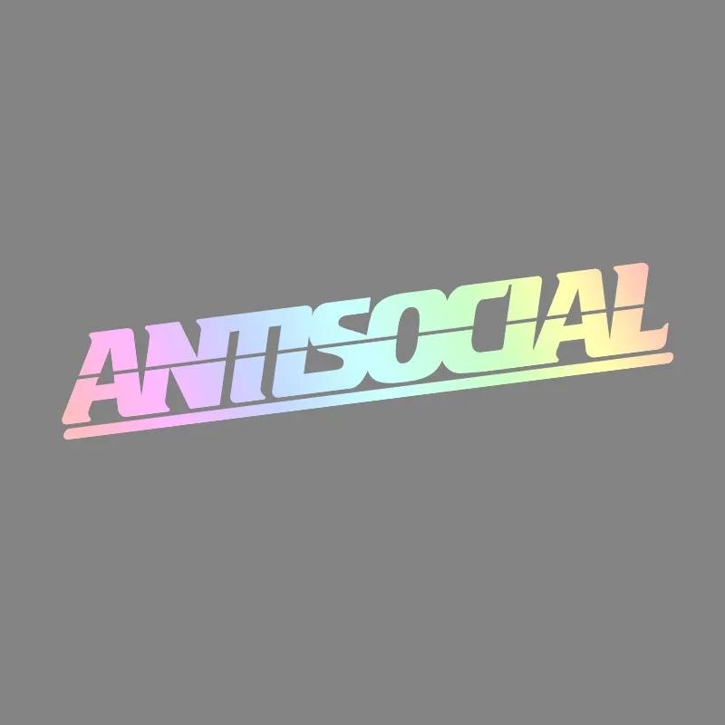 

Antisocial Letter Car Stickers for Rear Window Auto Front Windshield Vinyl Decals Motorcycle decorative decals 20x3CM 1pcs