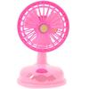Toyvian Fan Model Toy, Miniature Fan Model, Miniature Decoration, 1pc, Plastic, Pink, Exquisite Finish