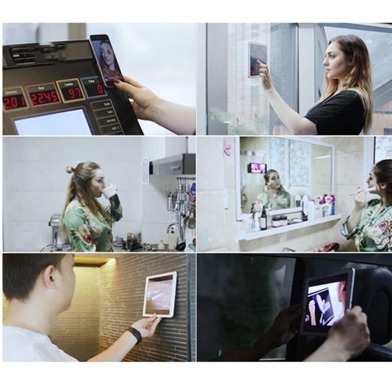 Versatile Magnetic Mount Phone Holder Wall Mount for Mobile Devices Strong Adhesive Backing Easy Installation Durable