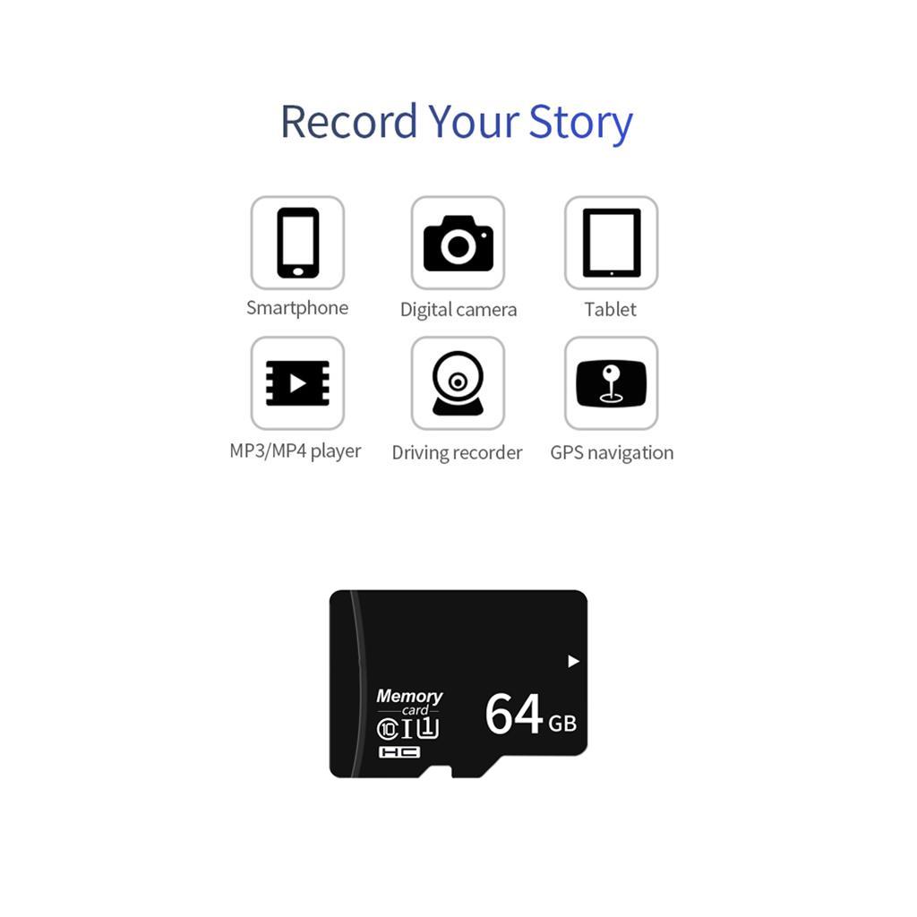 Micro SD TF Karte 16GB/32GB/64GB Klasse 10 Micro SDHC Flash-Speicherkarte für Fahrzeug-Datenlogger Kamera Smartphone Spiel