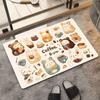 Bathroom floor mat, toilet special cartoon water-absorbing non-slip mat, toilet door diatom mud dirt-resistant quick-drying mat