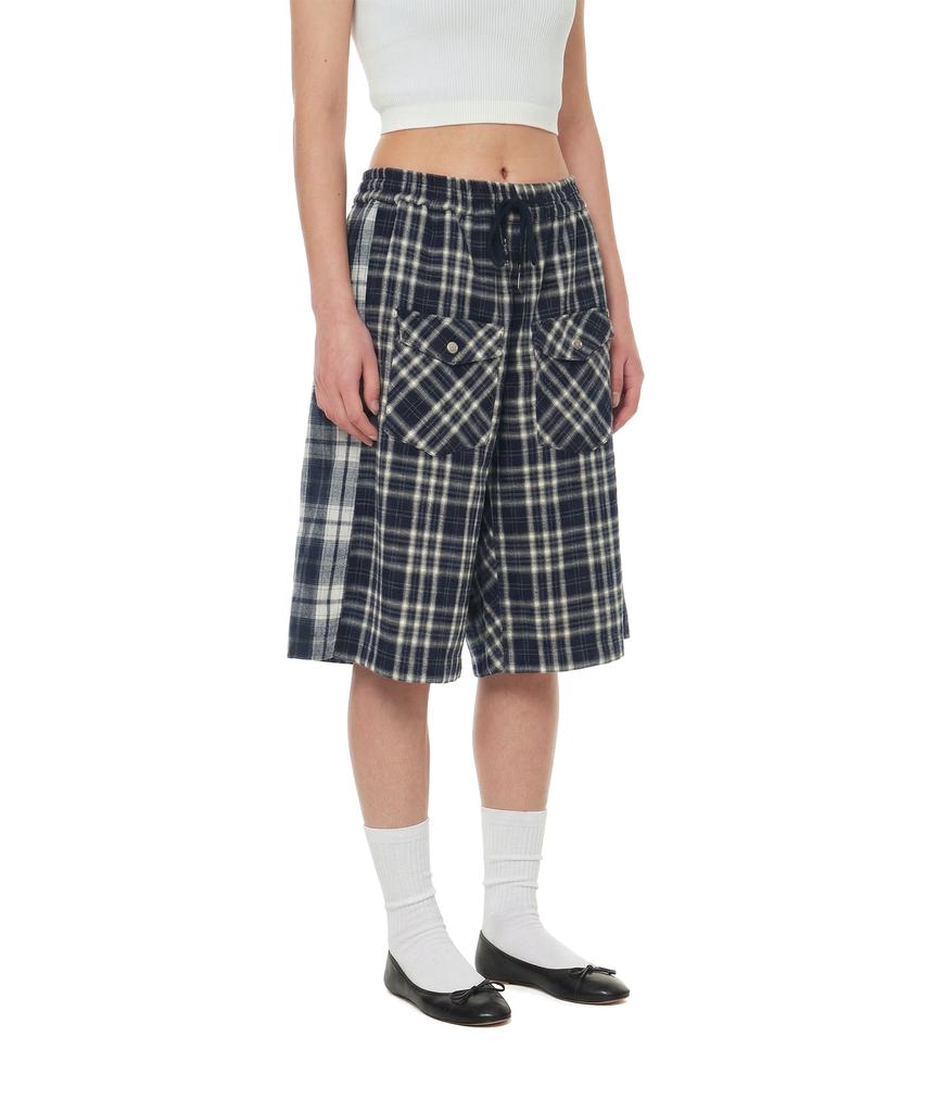 TRUNK PROJECT Check Shorts_Navy