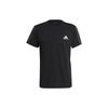 T Shirts Men's Black Crew Neck Moderate Straight Fit GK9436