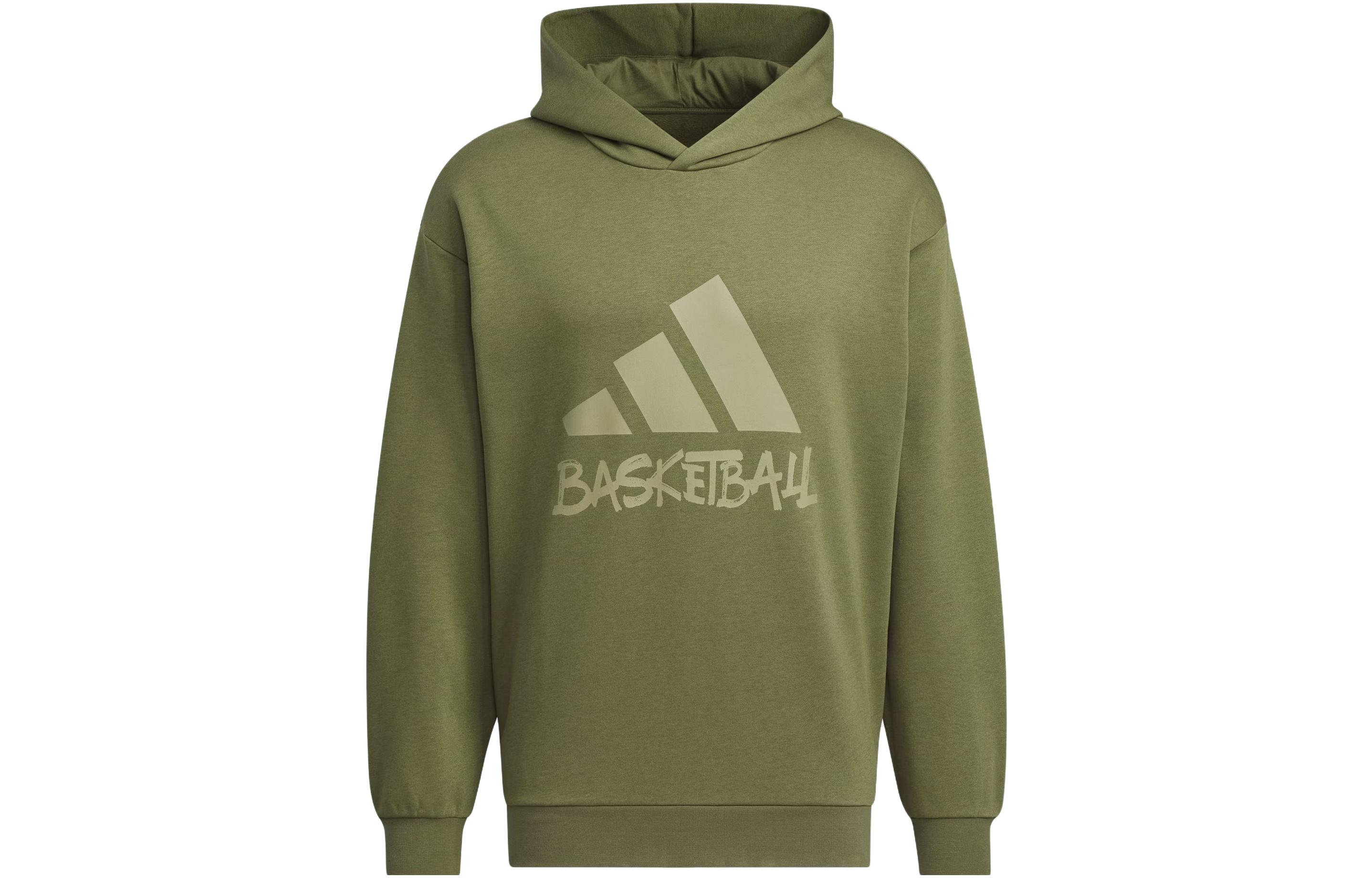 Adidas Sweatshirts Men s Dark Olive Green Hooded Moderate Regular IX4912 M