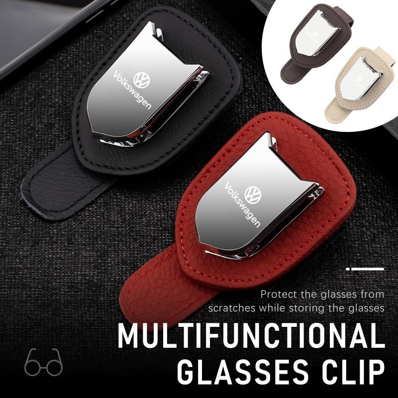For Volkswagen VW Car Sunglasses Holder Suitable for Car Sun Shades Magnetic Scirocco Passat Polo B5 B6 B7 CC Tiguan Sharan ze1