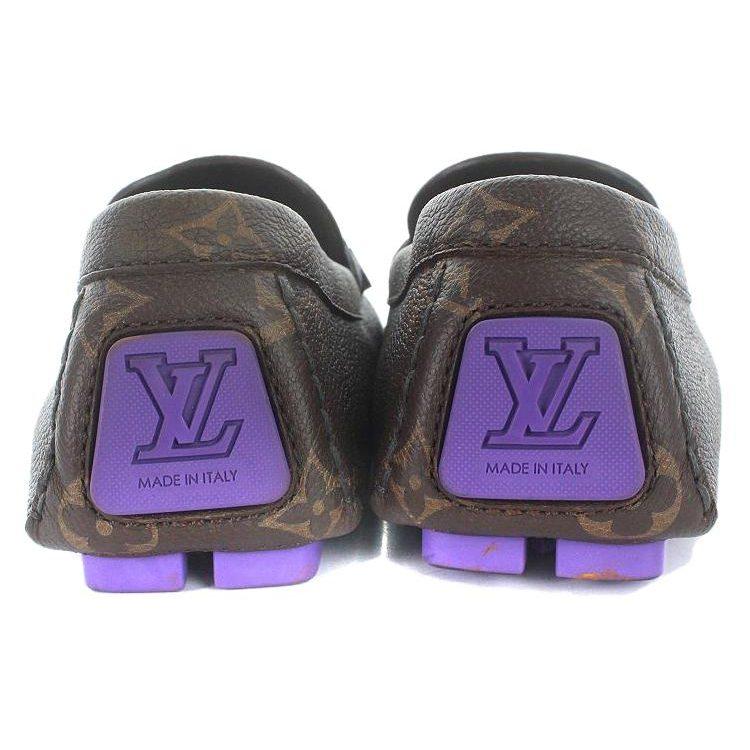 Louis Vuitton Driver Comfortable Casual Shoes Men's Brown 1AAF2A