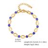Women's Stainless Steel Oval Rhinestone Bracelet Necklace BR-2527