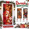 Elastic Santa Claus Backdrop Banner 2*0.9m Holiday Door Banner  Christmas Home Decor
