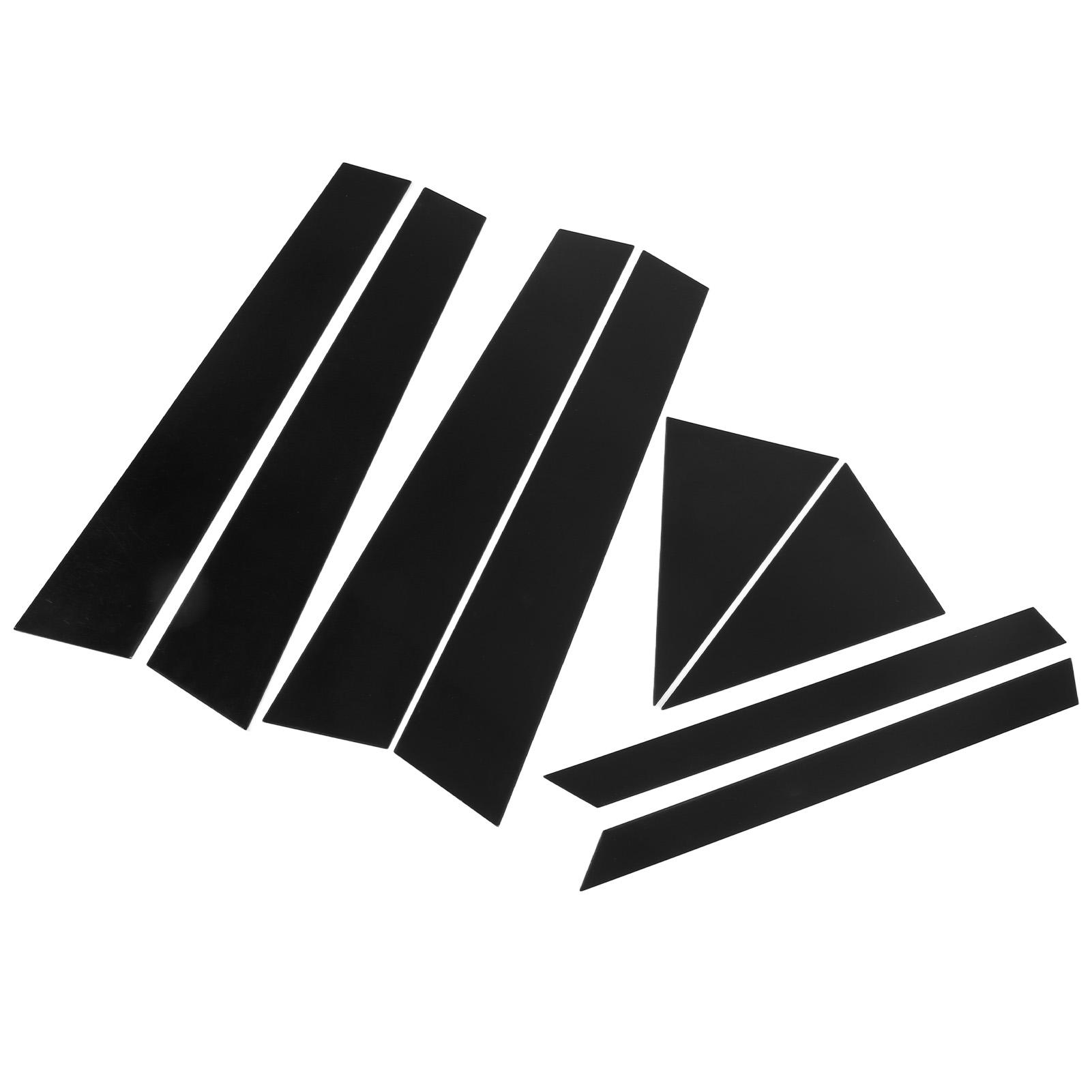 

8 шт. Накладки на стойки дверей и окон, глянцево-черные, стиль 4D, ПК, гладкая поверхность, замена для Infiniti FX35