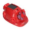 Casco de Seguridad Solar Rojo con 6 Ventiladores Doble Aire Acondicionado Bluetooth Casco de Choque 12000mAh