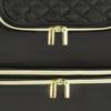 Portable Nail Varnish Organizers Bag Double Handles Adjustable Strap Waterproof Polyester Makeup Storage Case 30x22x25cm