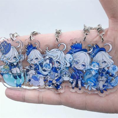 Genshin Impact Peripheral Pendant Funina Navelet Jutana Xida Thunderbolt General Mandrill Bell Leaving Kerry Keychain
