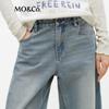MO&Co. Women's Washed Low Waist Jeans