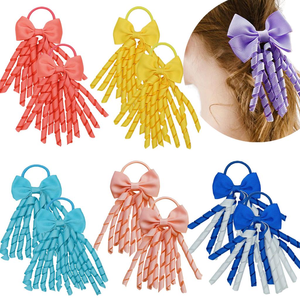 Girl Rubber Band Hair Rope Cheerleader Girl Hair Tie Hair Ring Ponytail Holder Bowknot Headdress