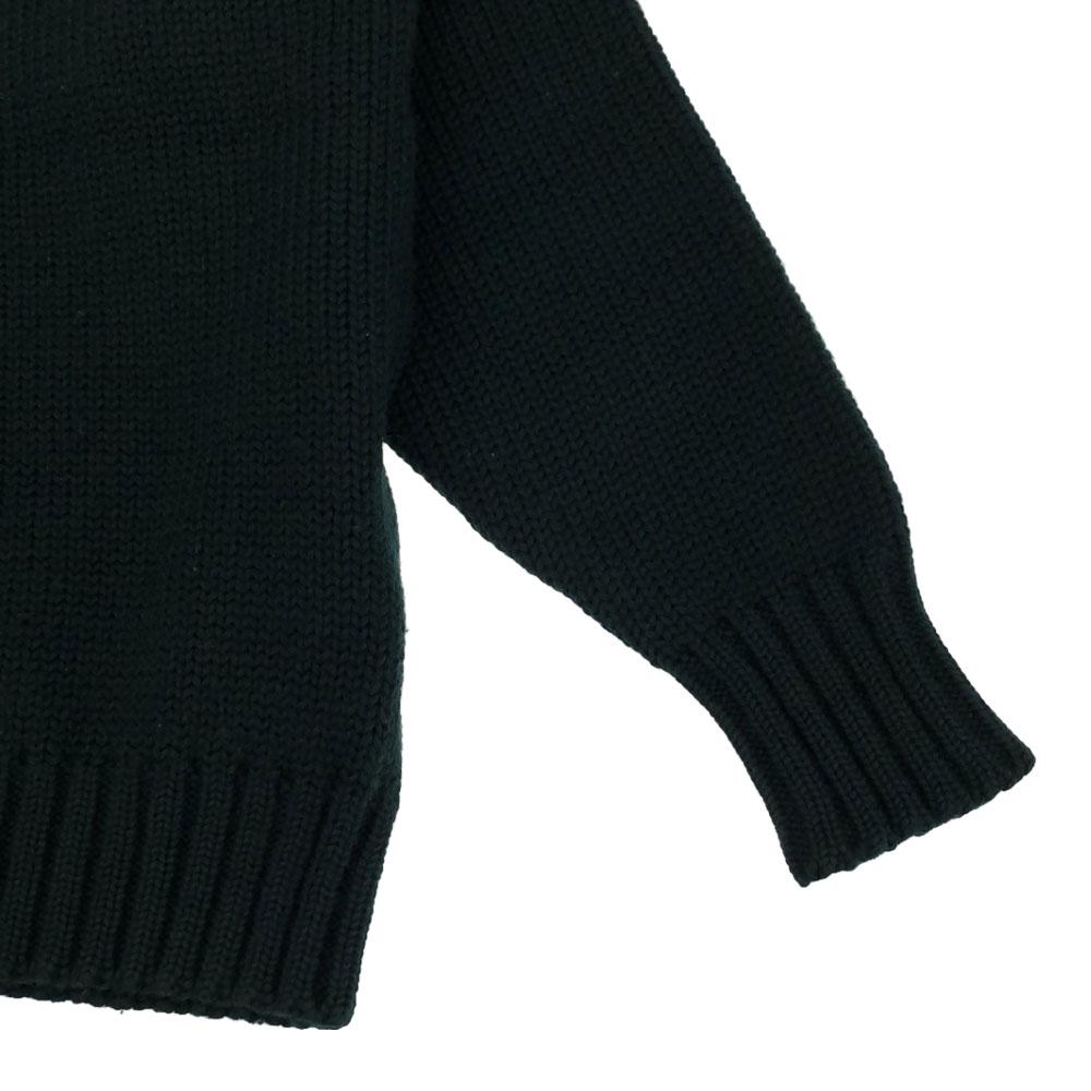 POLO RALPH LAUREN 90s Wool Old Logo embroidery Long sleeve sweater L knit Men's Used