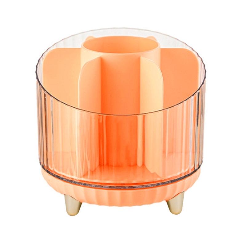 Stylish Cosmetic Holder Rotatable Makeup Storage Case Space Saving Organizers Home Accessory for Beauty Products