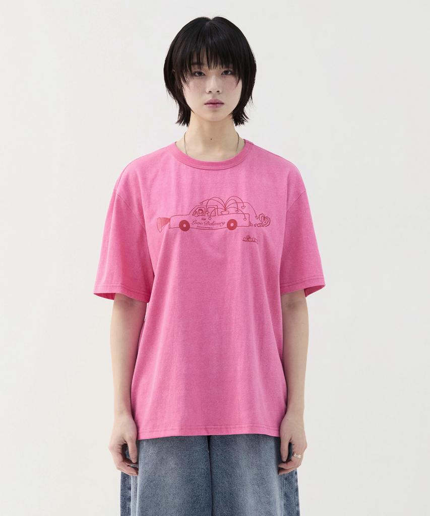 Mimdeowodeulobeu Burureu X Mimthe Love Delivery T-Shirt_White