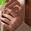 Yinziyun Original Elk Bow Open Ring - S925 Sterling Silver Christmas Lucky Jewelry
