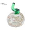 Halloween Pumpkin Ornament Hand Blown Glass Figurine, Mini Thanksgiving Fall Season Decoration Statue, Faux Crystal for Harvest Colorful