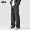 Baleno Men's S&K Series 2026 Summer Loose Straight-Fit Pure Cotton Casual Pants