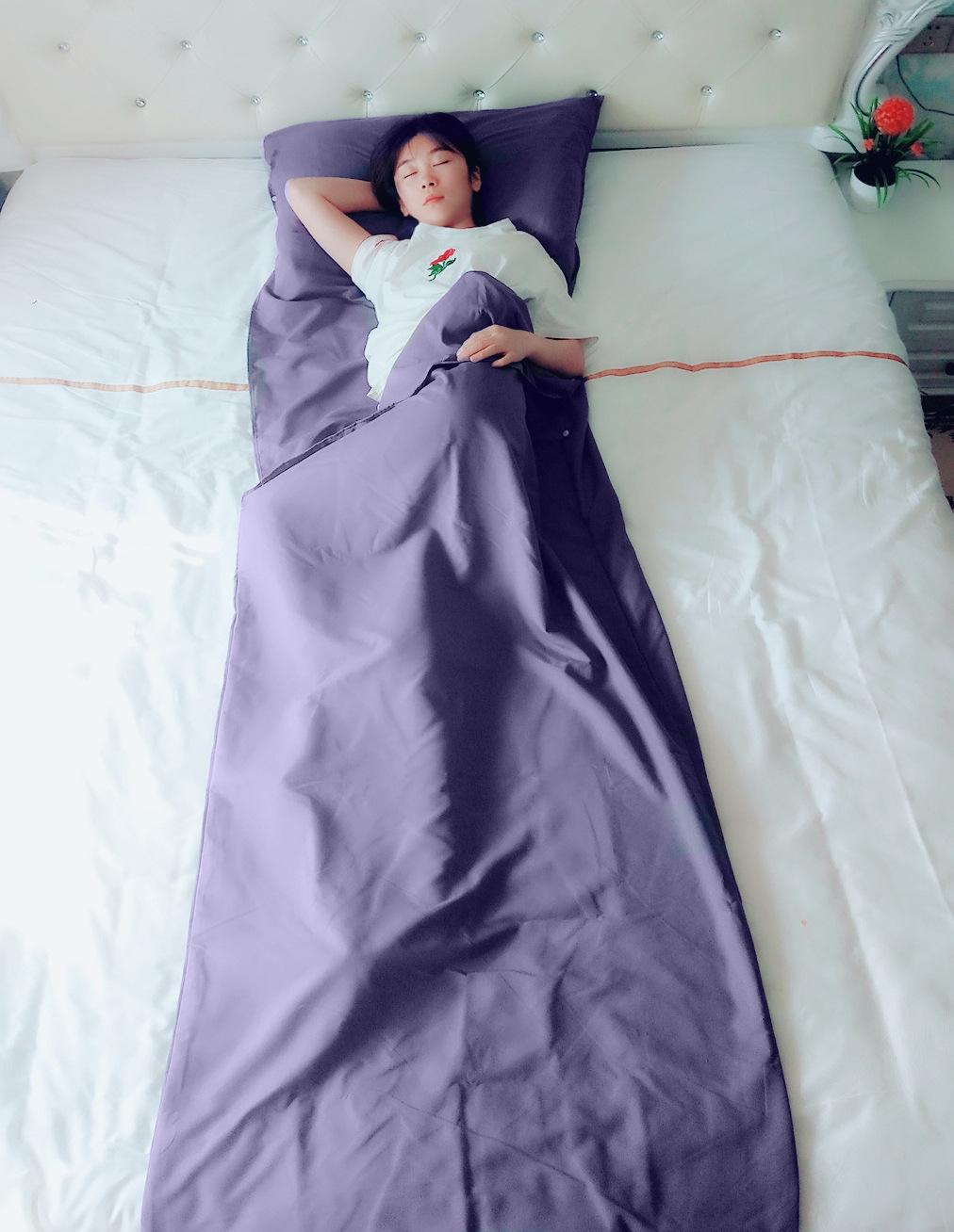 

Портативный дорожный спальный мешок - Взрослый стиль конверта, Грязеотталкивающий, Подкладка из чистого хлопка, В наличии 115cm x 210cm