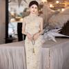 Guofeng new Chinese sleeveless long cheongsam improved young 1011 new women's high sense can be worn daily in summer