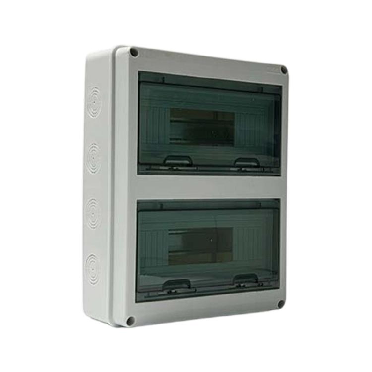 Outdoor Electrical Cabinet Box, Wall Mount ABS Housing with Front Window Cover for Garage and Lighting Wire Routing