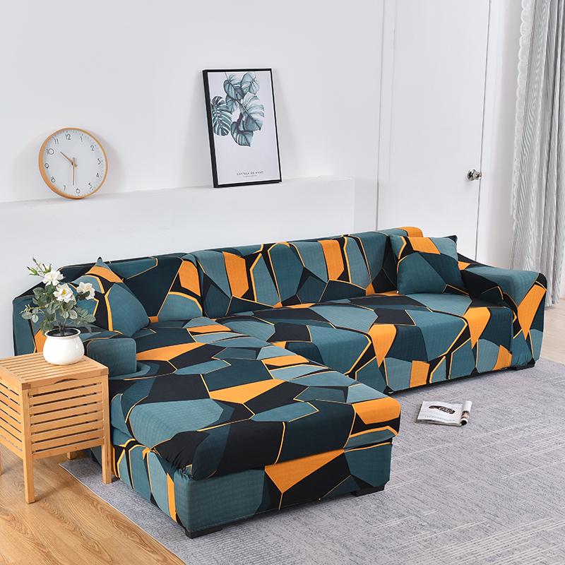 Elastic Sofa Covers for Living Room L Shape Sofa Need Buy 2 Pieces Stretch Corner Couch Cover Slipcovers Armchair 1/2/3/4 Seater