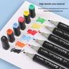 Set de Rotuladores Artísticos Doble Punta Para Bocetar Pintura Marcadores Base Oleosa Para Dibujar Graffiti Manga Materiales de Arte Escolares