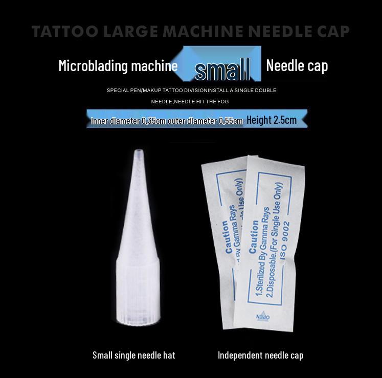 

Large Microblading Machine Needle Cap for Eyebrow and Lip, Individually Packaged, Korean Semi-Permanent, Single Use Sharp 5 Round Needle