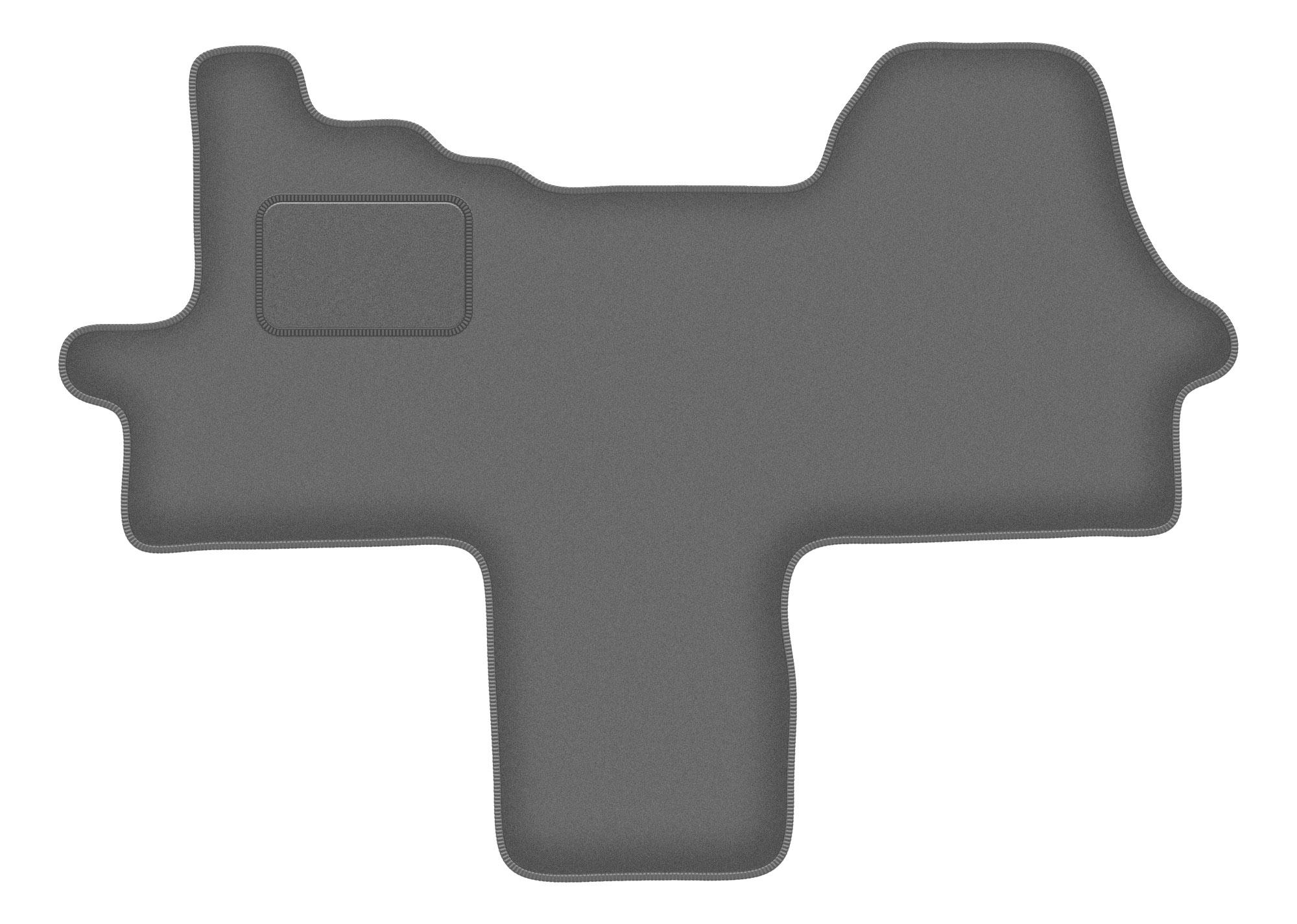 Tappetini auto in velluto grafite per: Furgone da consegna Fiat Ducato III (2006-2014)