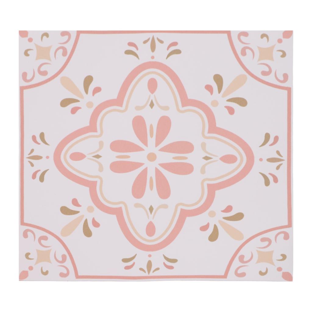 Pink Pattern Stickers Waterproof Tile Stickers DIY Decoration
