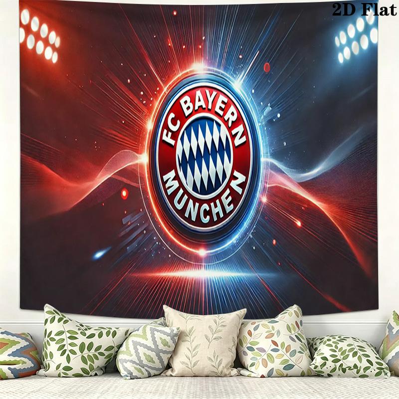 FC Bayern Munich Wall Tapestry Aesthetic Wall Hanging Printed Fabric Blanket Decorative Tapestries for Bedroom Living Room Home Decor