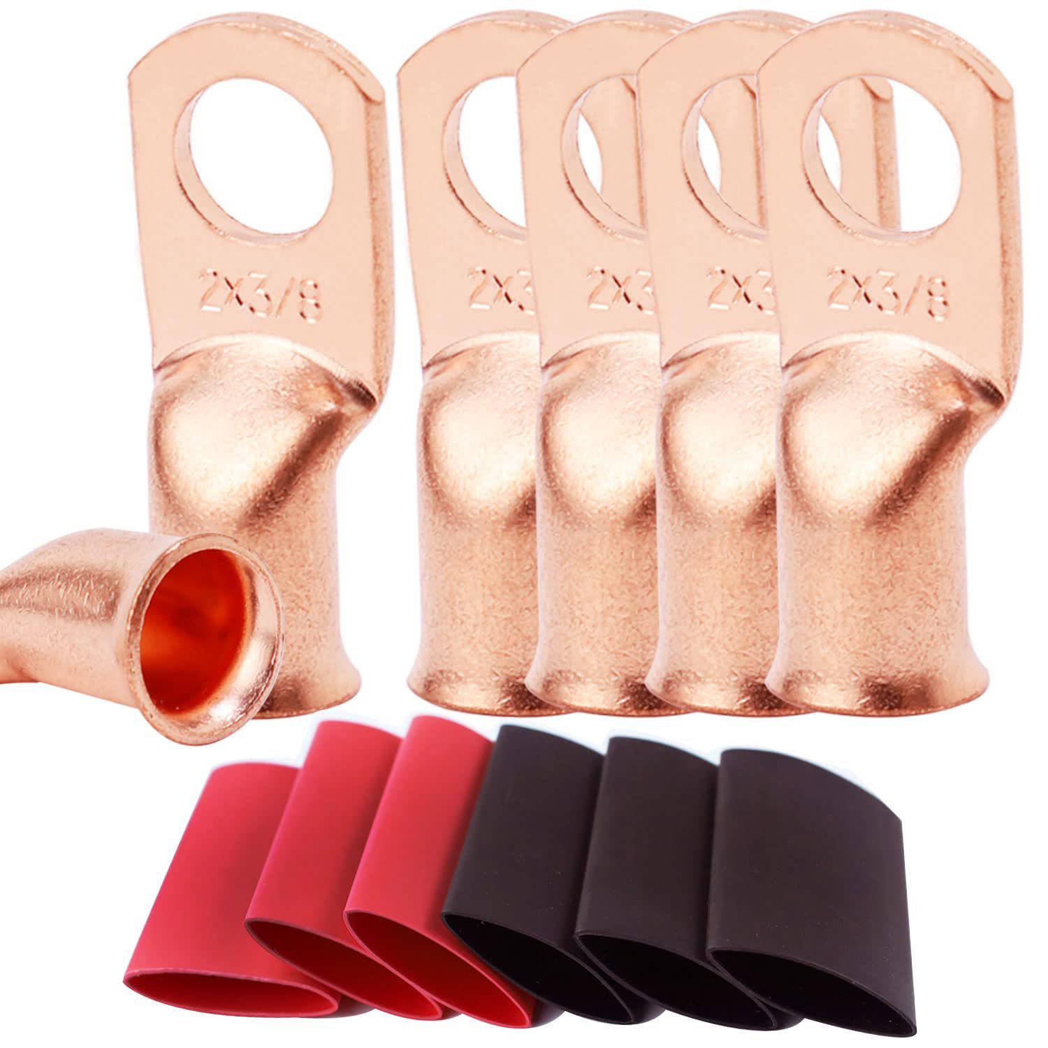 

Транскордонний кільцевий з’єднувальний кабель золотистої мідної батареї AWG 6*5/16