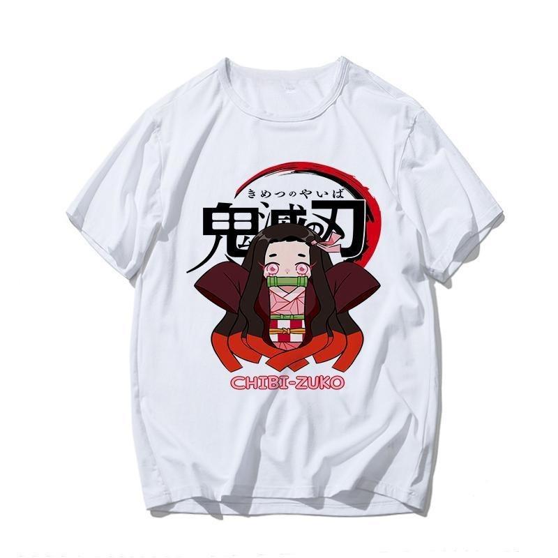 Demon Slayer Kamado Tanjirou Fun Spoof Anime Peripheral Short Sleeve T-Shirt That Casual Clothes Parent-child Outfit Summer