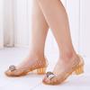 Tägliche Freizeit Kristallschuhe Damen Sandalen Damen Arbeitsschuhe Wasserdicht für Outdoor-Bekleidung an Regentagen