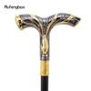 Gold Schwarz Fließende Linien Adler Luxus Mode Cosplay Stock Party Dekorativer Stock Eleganter Krummstabknauf Gehstock 92cm